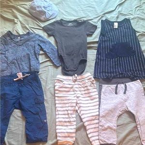 Fall baby boy organic clothing lot